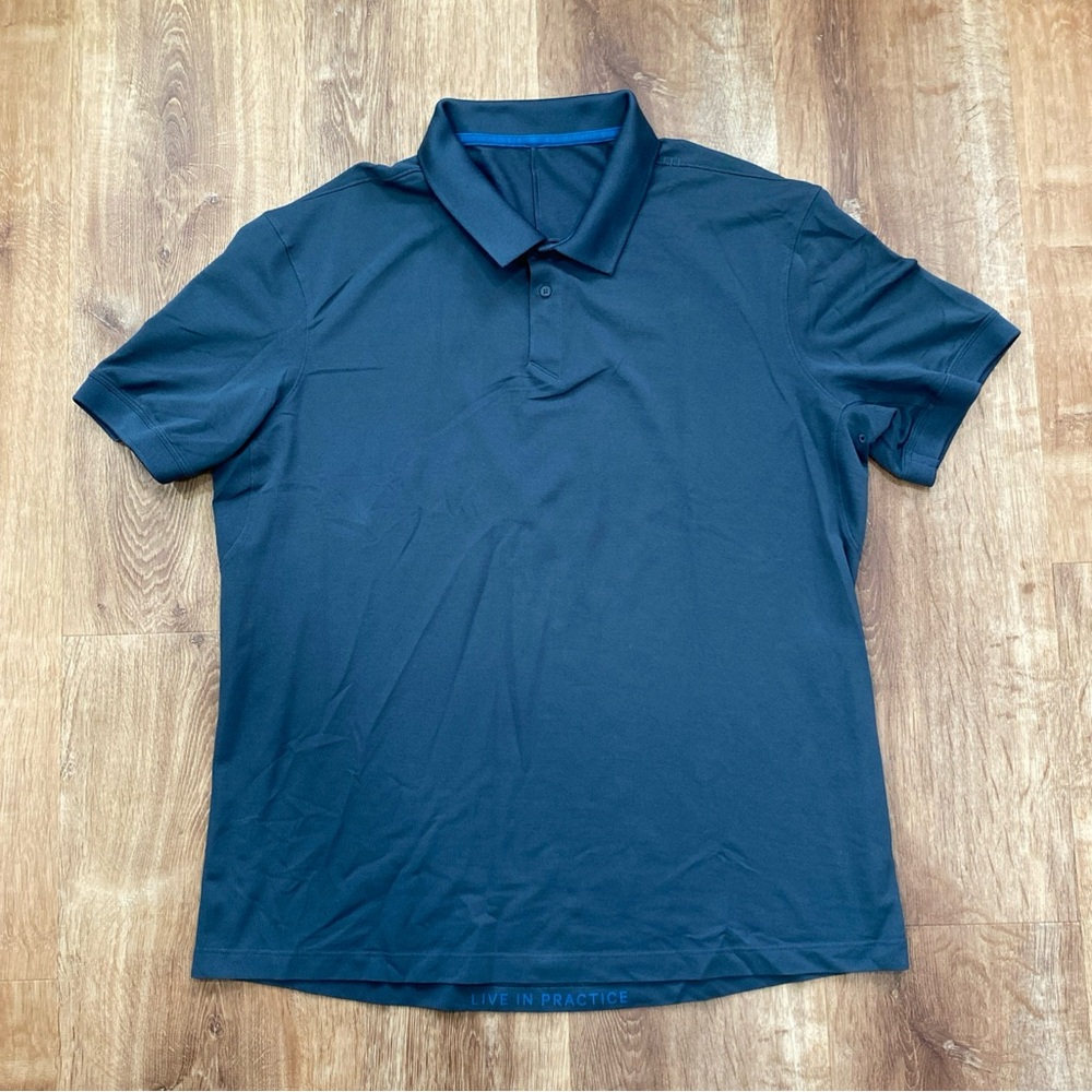 Lululemon Athletica Men's Polo Shirt Size XL Pique Tech Performance Golf